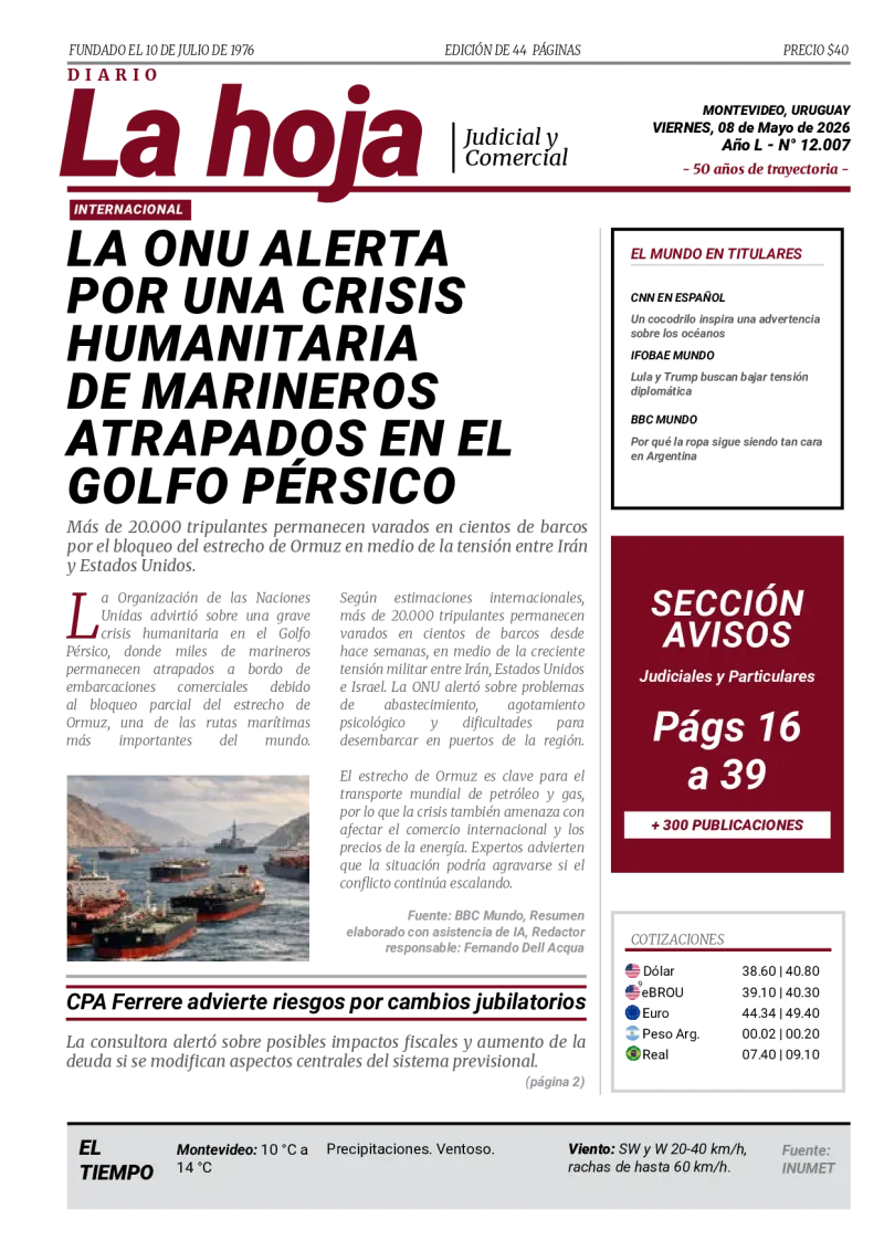 Portada Diario