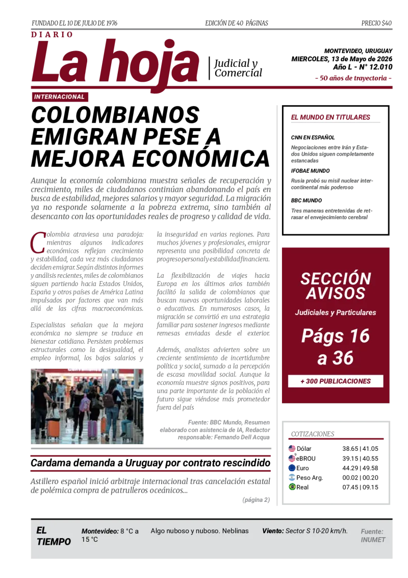 Portada Diario