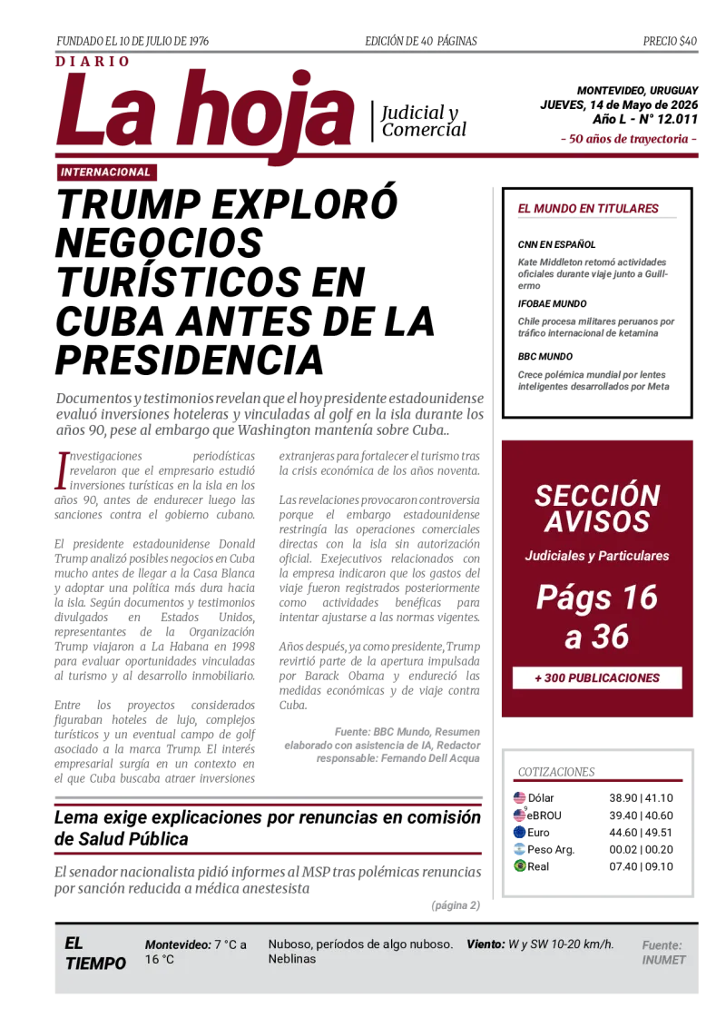 Portada Diario