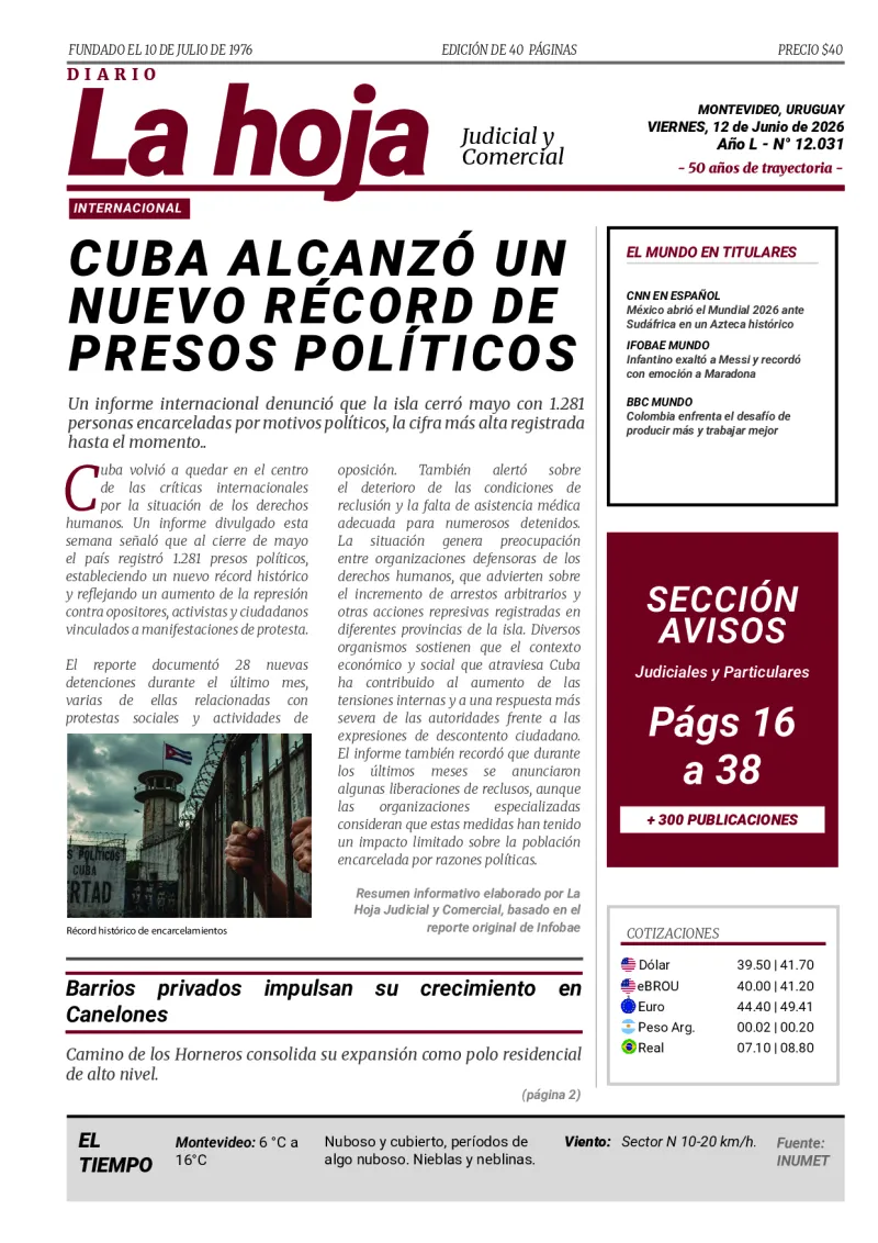 Portada Diario