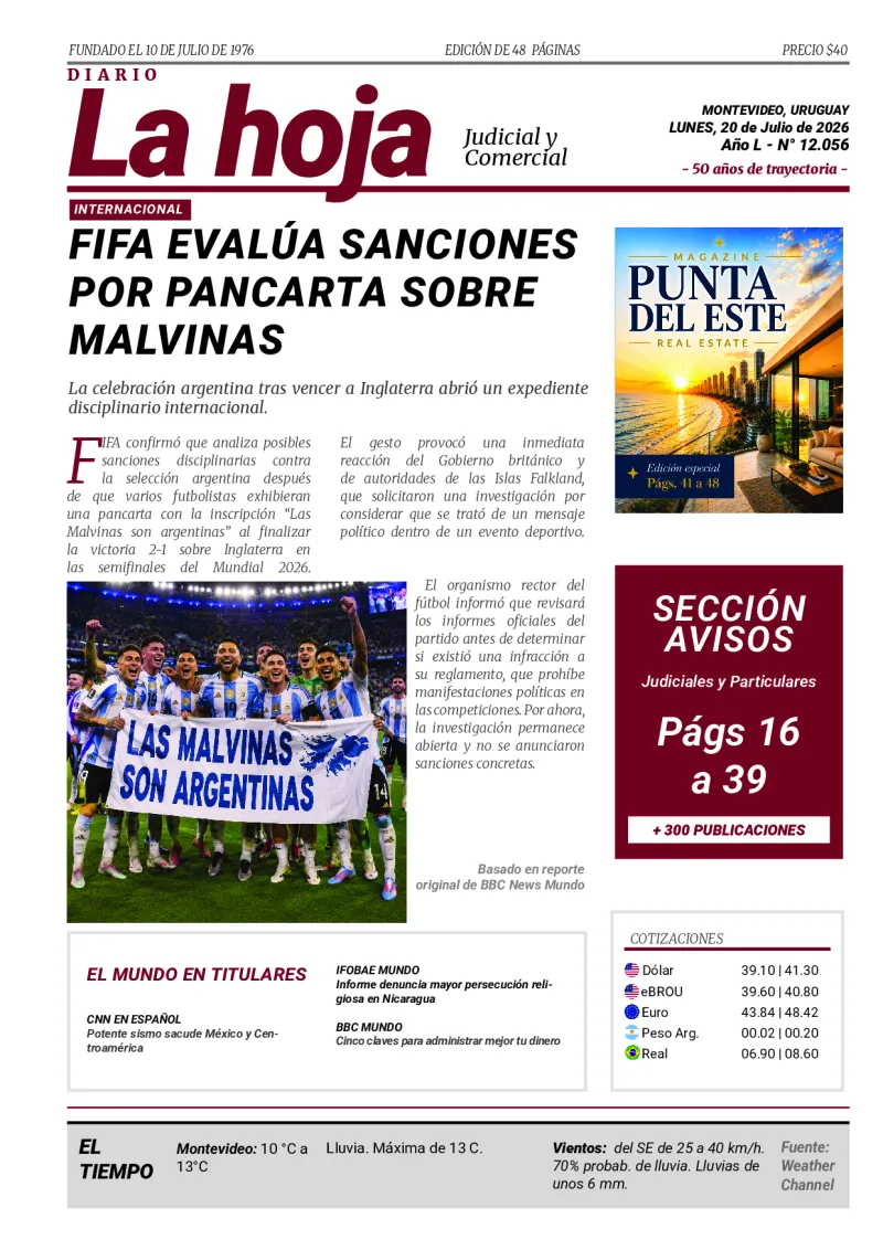 Portada Diario