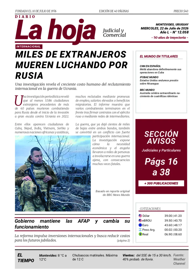 Portada Diario