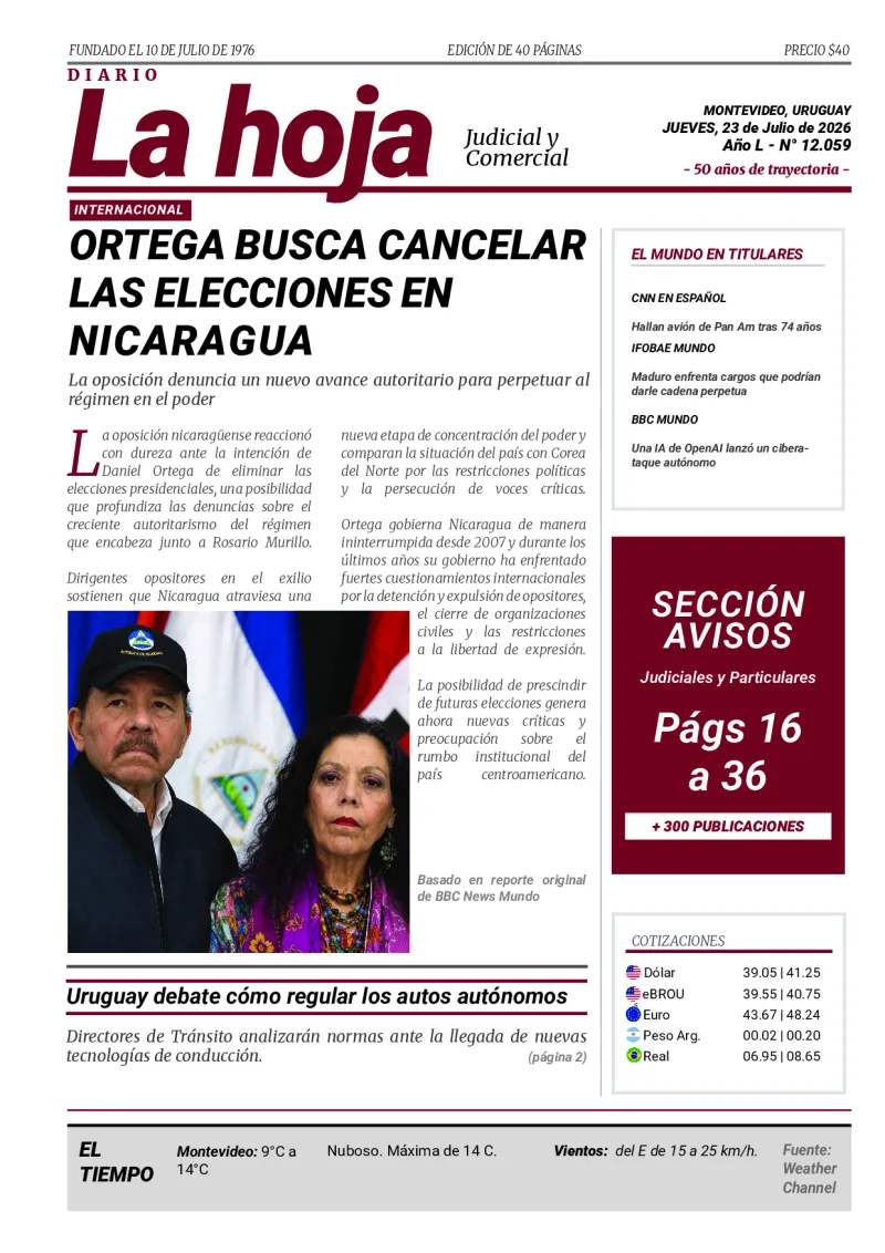 Portada Diario