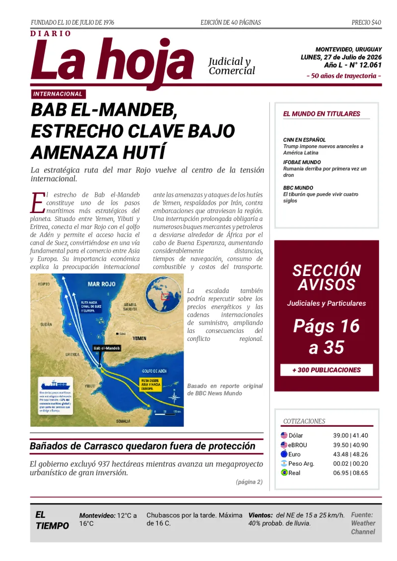 Portada Diario