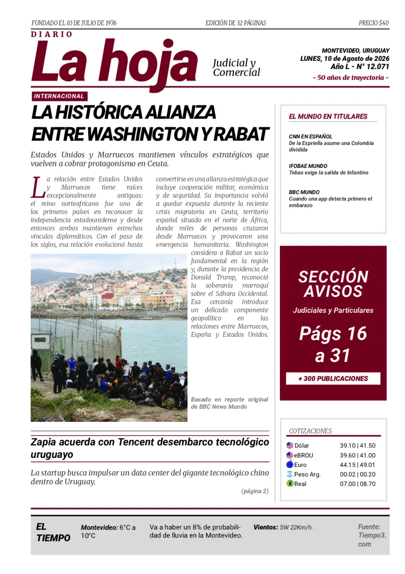 Portada Diario