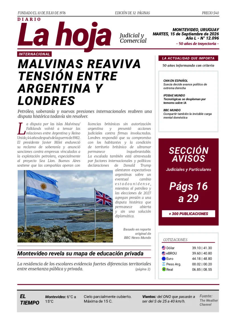 Portada Diario