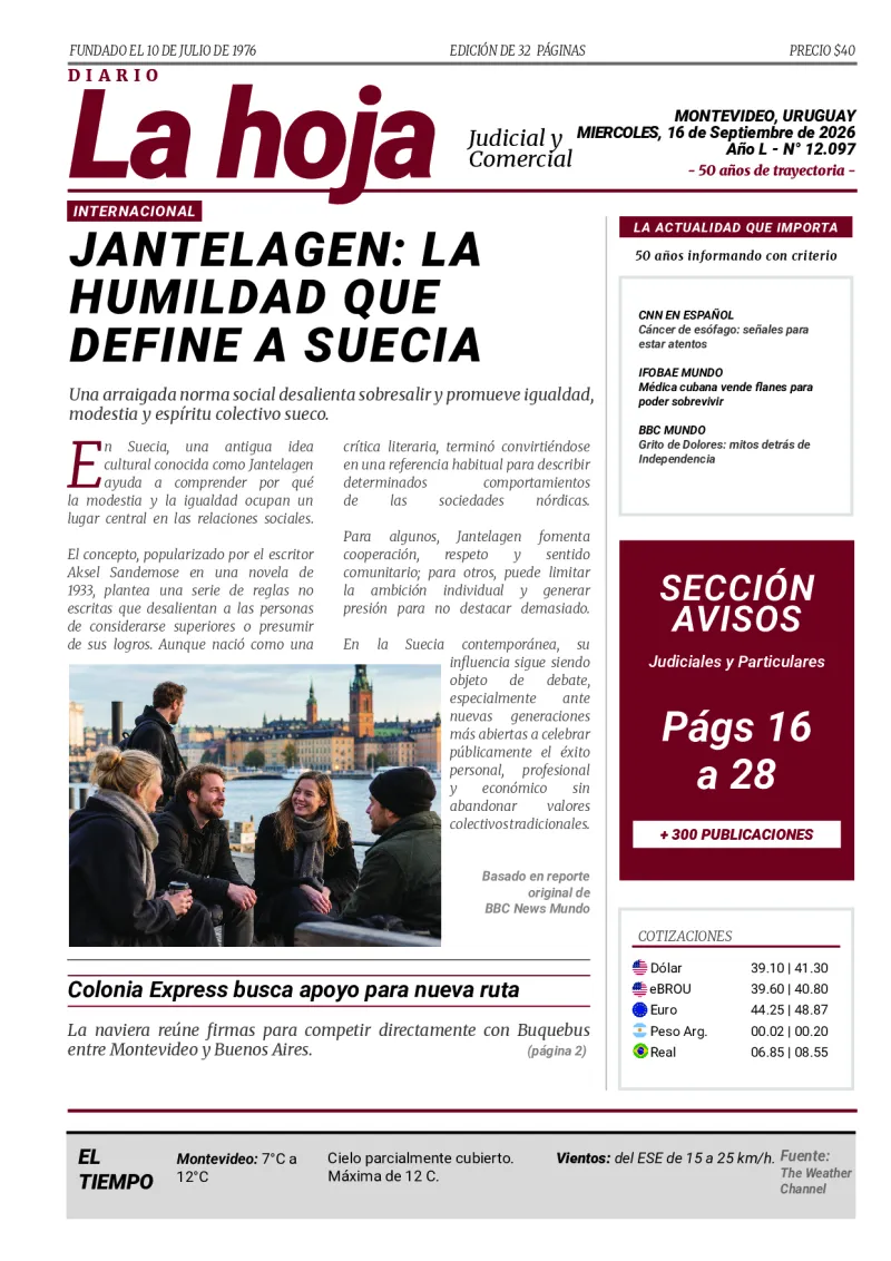 Portada Diario