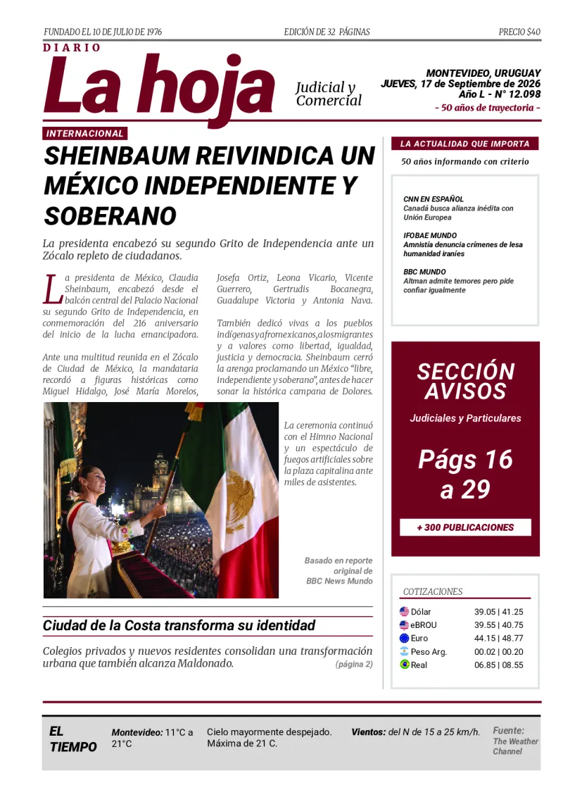 Portada Diario