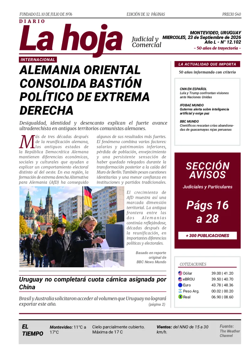 Portada Diario