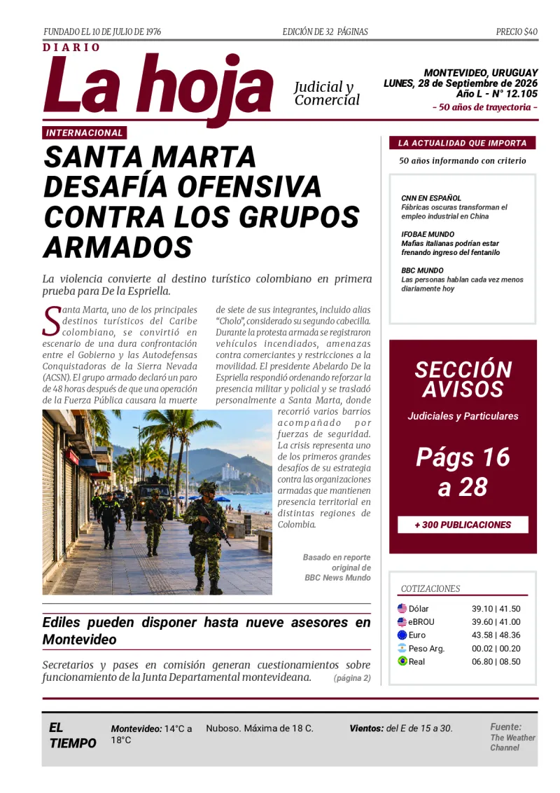 Portada Diario