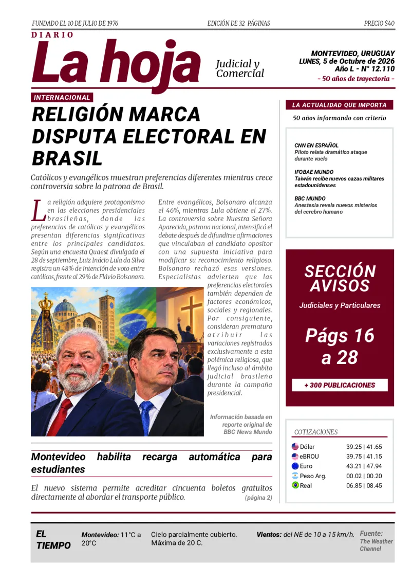 Portada Diario