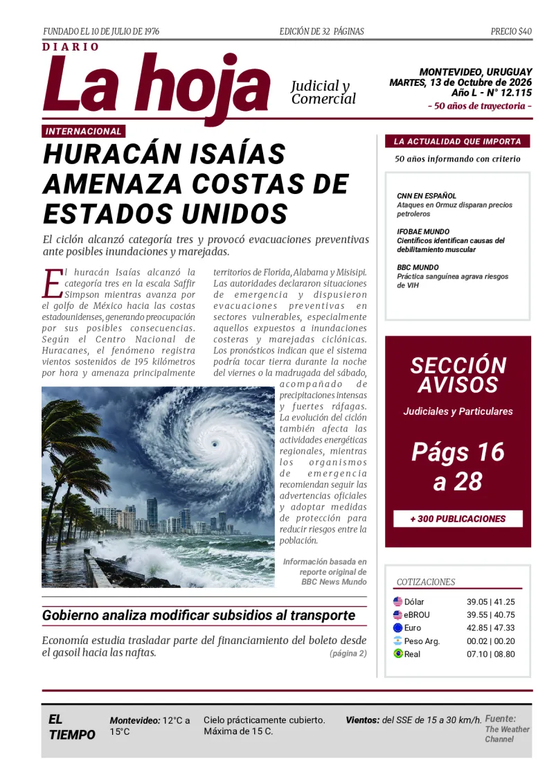 Portada Diario