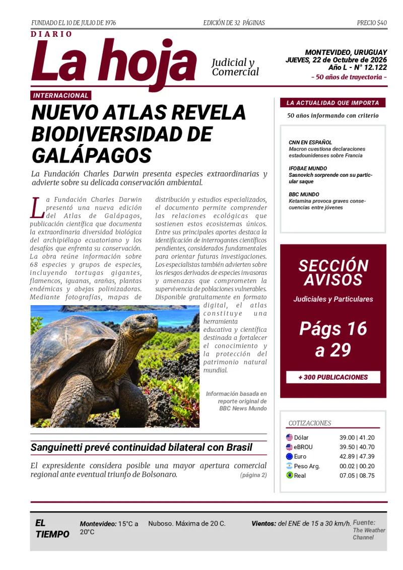 Portada Diario